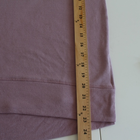 Athleta Long‎ Sleeve Modal XXS Costal Luxe Sweatshirt Purple Womens - Picture 9 of 9